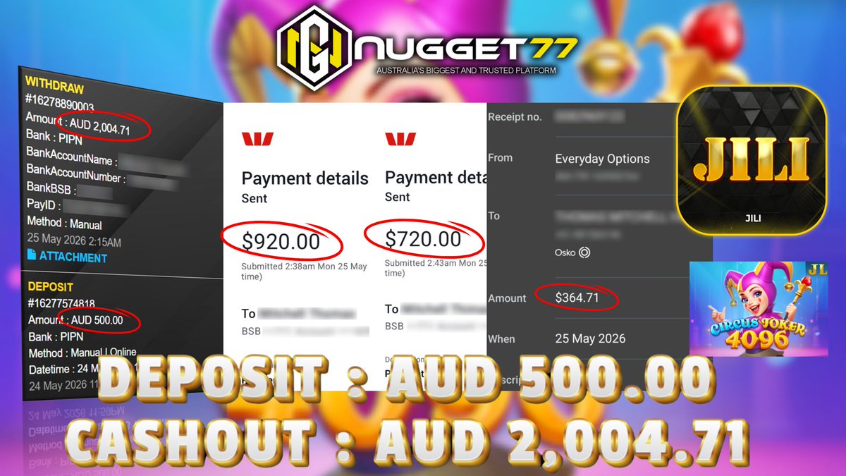 NUGGET77 Aussie Online Games Pokies tweet media
