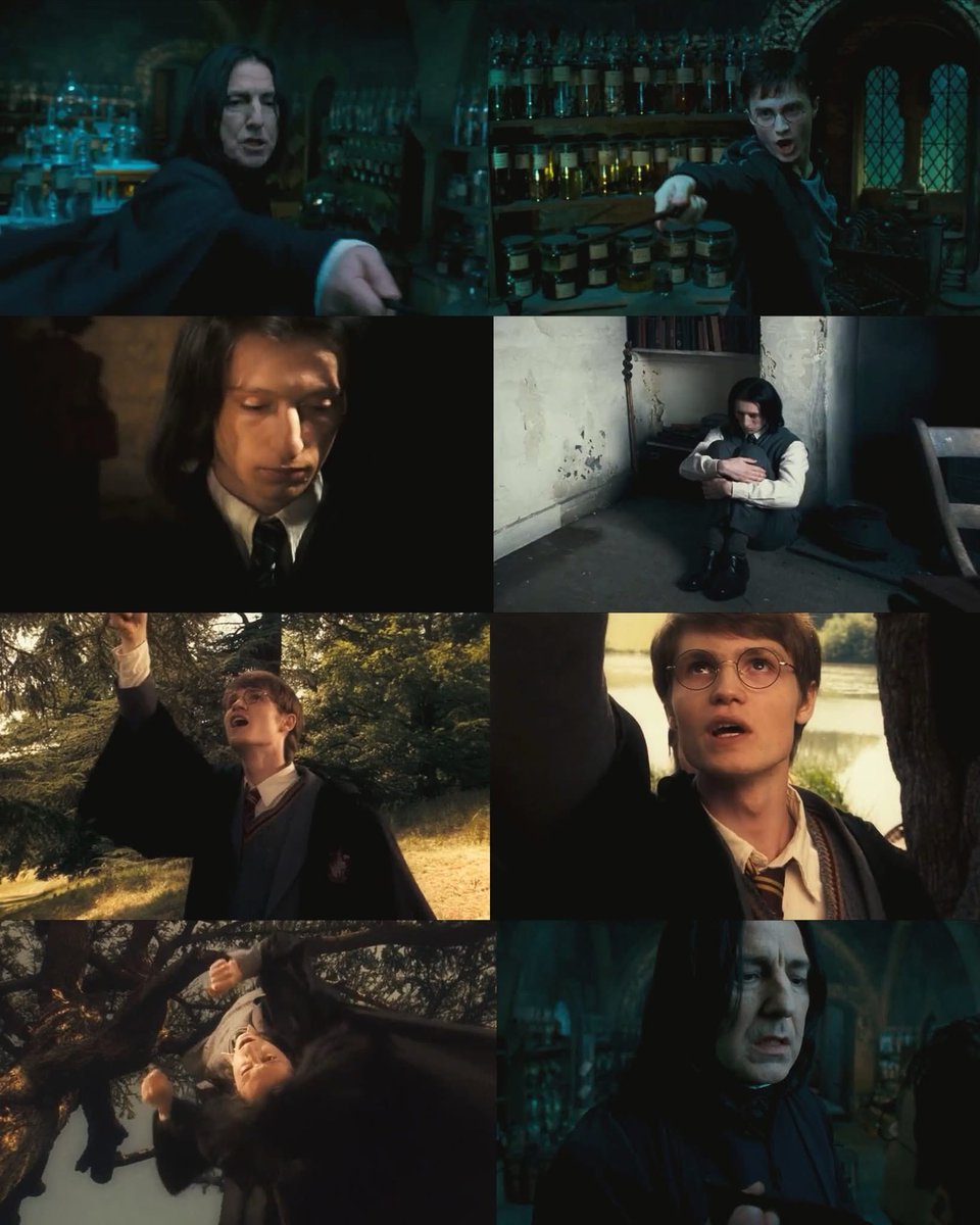 severussnapecom's tweet photo. 🪄 Snape’s Worst Memory  
— Harry Potter and the Order of the Phoenix
@alanrickmancom 
#HarryPotter #SnapesWorstMemory #SeverusSnape #Snape https://t.co/0cLmTUrMdf