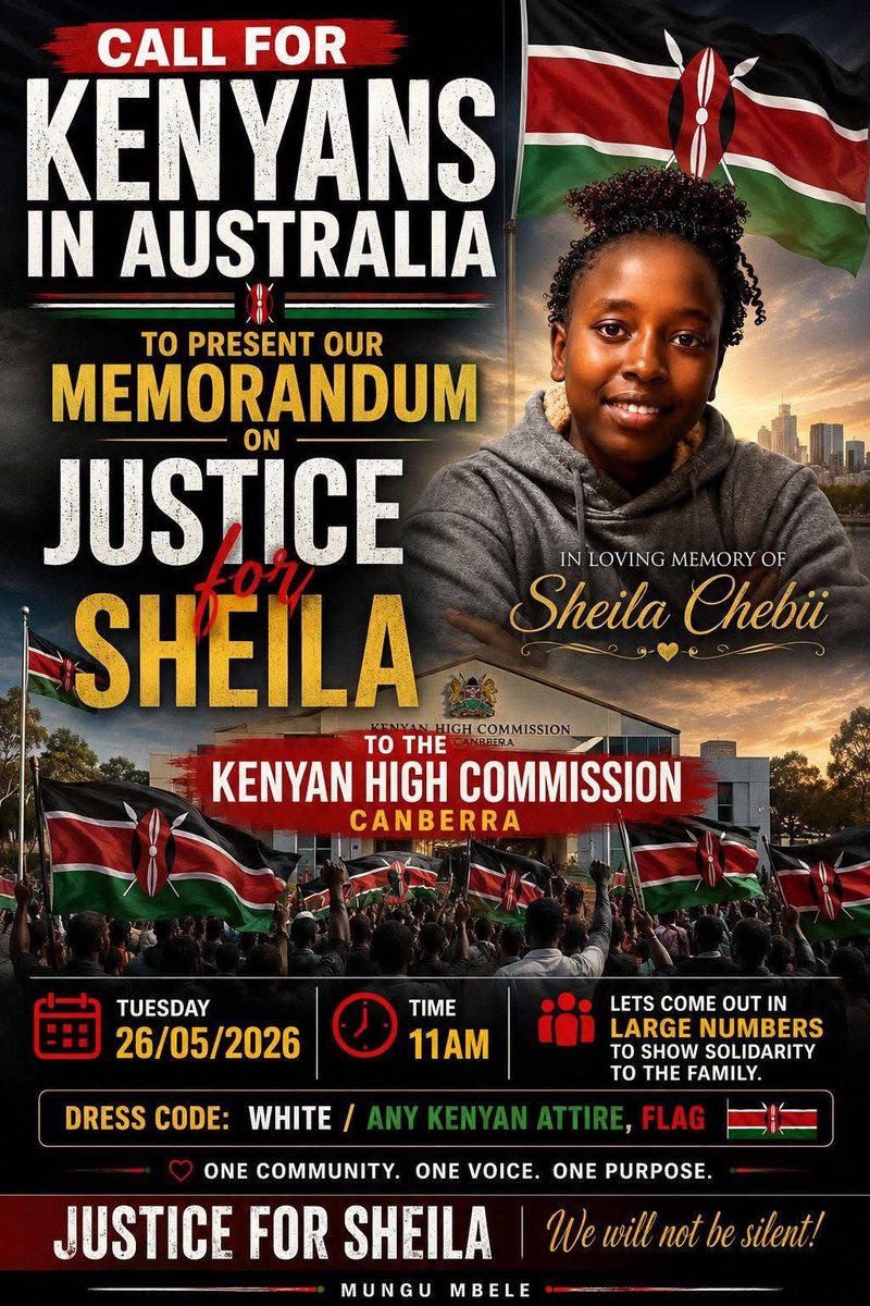 WAteaze's tweet photo. #JusticeForSheilaChebii https://t.co/Y8efQm80Zx
