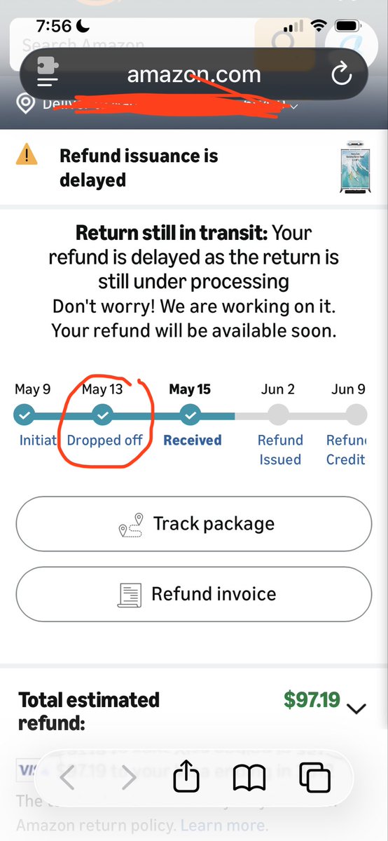 NadiaLee's tweet photo. I’m so glad screencapped this. @Amazon clearly stated it was dropped off then changed it to pick up and charged me $12.99 when I had it dropped off because UPS never came to pick up. https://t.co/SDegoKlkg9
