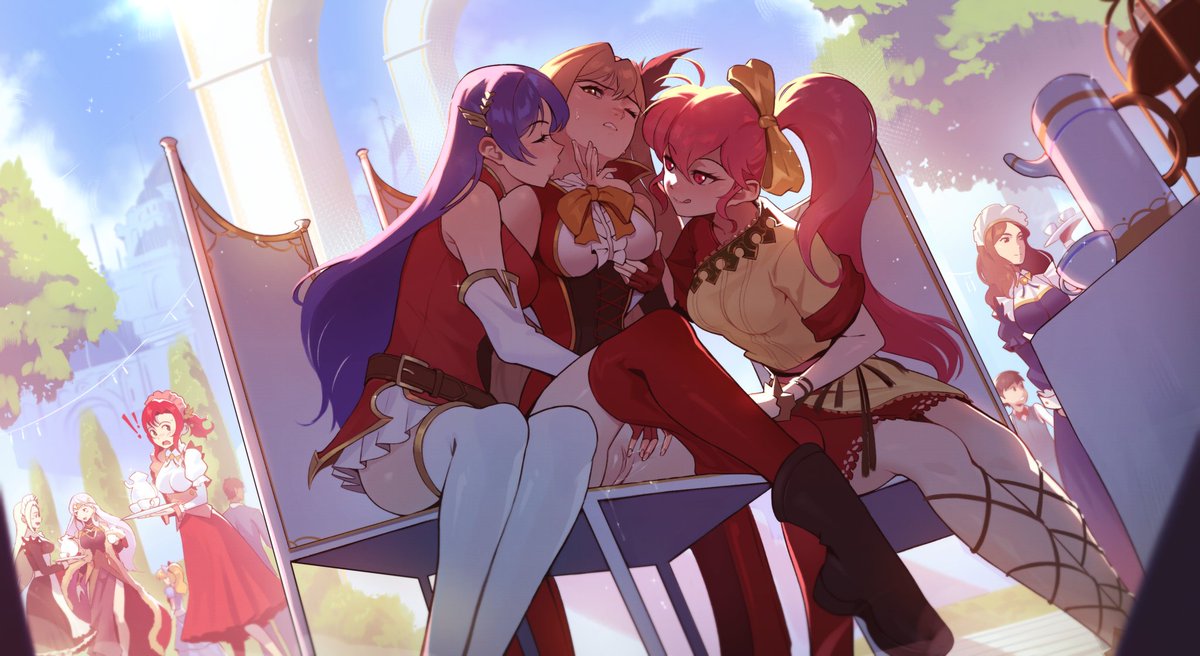 TimboCactus's tweet photo. A little fun in the tea festival ✨️

Comm for @SummonerEeby https://t.co/Of5Sin61BS