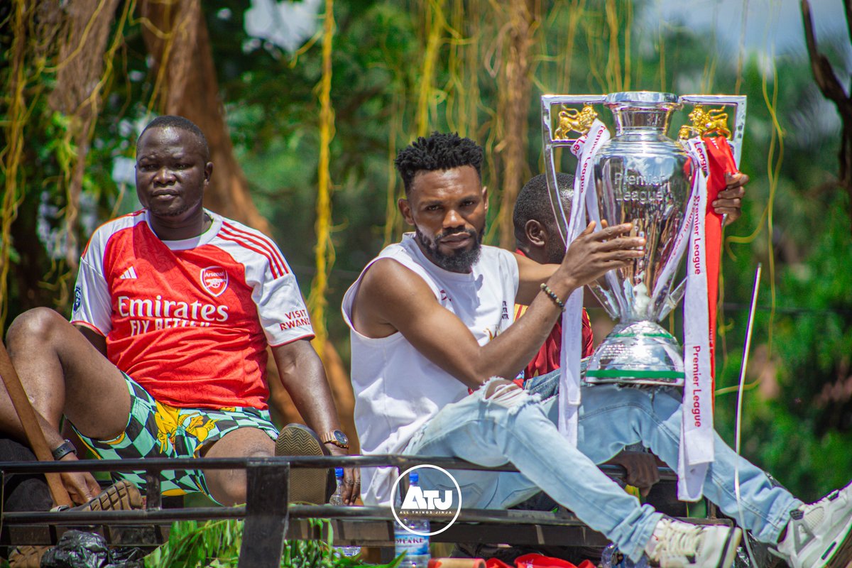 AllThingsJinja's tweet photo. "Twenty-two winters of patience and pain, now washed entirely away in a beautiful crimson rain." - It was just about a matter of time, hard work, and belief. 🥳

What a memorable day to be a gunner, especially from the adventure capital, @Jinjacity. 

#AllThingsJinja | #PL https://t.co/PyMZ8juqIv