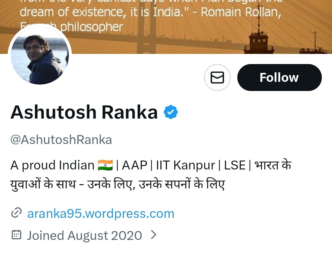 rebelliousdogra's tweet photo. 🚨 AAP- CJP NEXUS EXPOSED 🚨

While the founders sit abroad, the CJP indian operations are being handled by Ashutosh Ranka.

- National Spokesperson for the Aam Aadmi Party
- Served as an Associate Fellow at the Delhi Legislative Assembly
- He has worked on the ground in the Delhi state elections
- He writes columns for AAP in publications like ThePrint and The Wire

Ashutosh’s primary responsibility at CJP for India-

-Organize and energize youth volunteers on the ground to amplify CJP’s campaigns and connect with local communities.
- Create and manage AAP-backed Instagram handles on a state-wise basis.
- Act as a bridge between AAP leaders and local influencers in each state. The goal is to build relationships with regional creators who can help expand reach and engagement among youth audiences.
