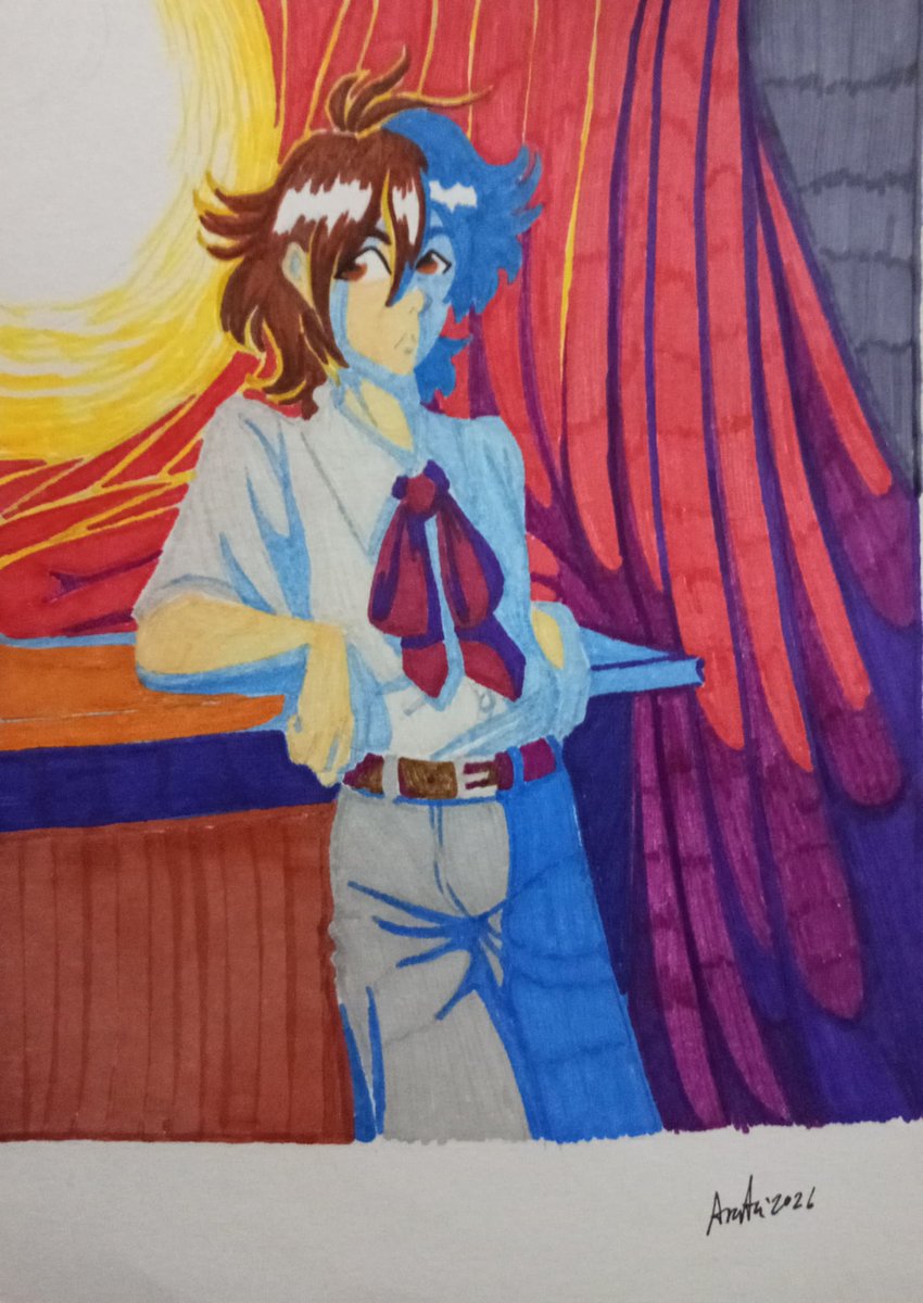 ArataJonh's tweet photo. Sio (a oc) drawed with markers
#OC #originalcharacter #markers #drawing #draw #ocdesign #traditionalart https://t.co/0LdpnfekTH