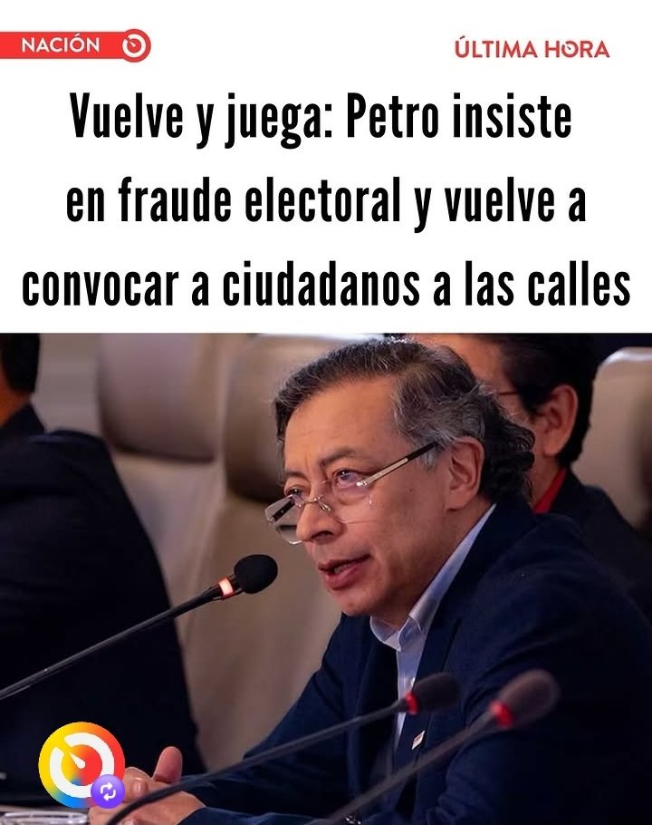 estebanboterog's tweet photo. Un presidente  no debería sembrar dudas sobre un supuesto fraude electoral sin pruebas.
Cuando quien dirige el Estado promueve la desconfianza en las instituciones y llama a las calles en medio de un proceso electoral, pone en riesgo la estabilidad democrática del país. https://t.co/97p5tKwTEv