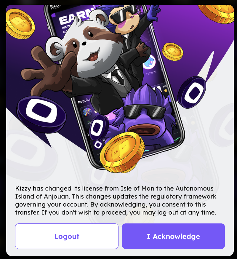 kizzyintern's tweet photo. The permit has been transferred to Anjouan Island and the KYC requirement has been removed. https://t.co/FoAt9dB1Rf