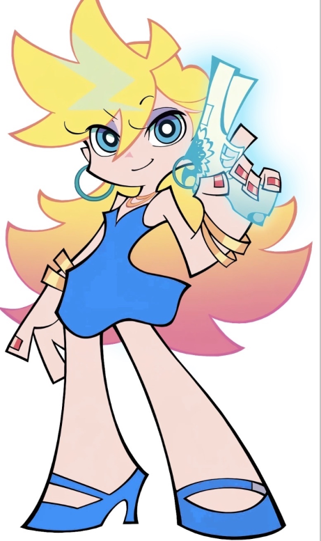 SpongeBird44508's tweet photo. Blue dress Panty is the most amazing thing my autistic brain has ever made and she's awesome https://t.co/PLnxZCrLw6