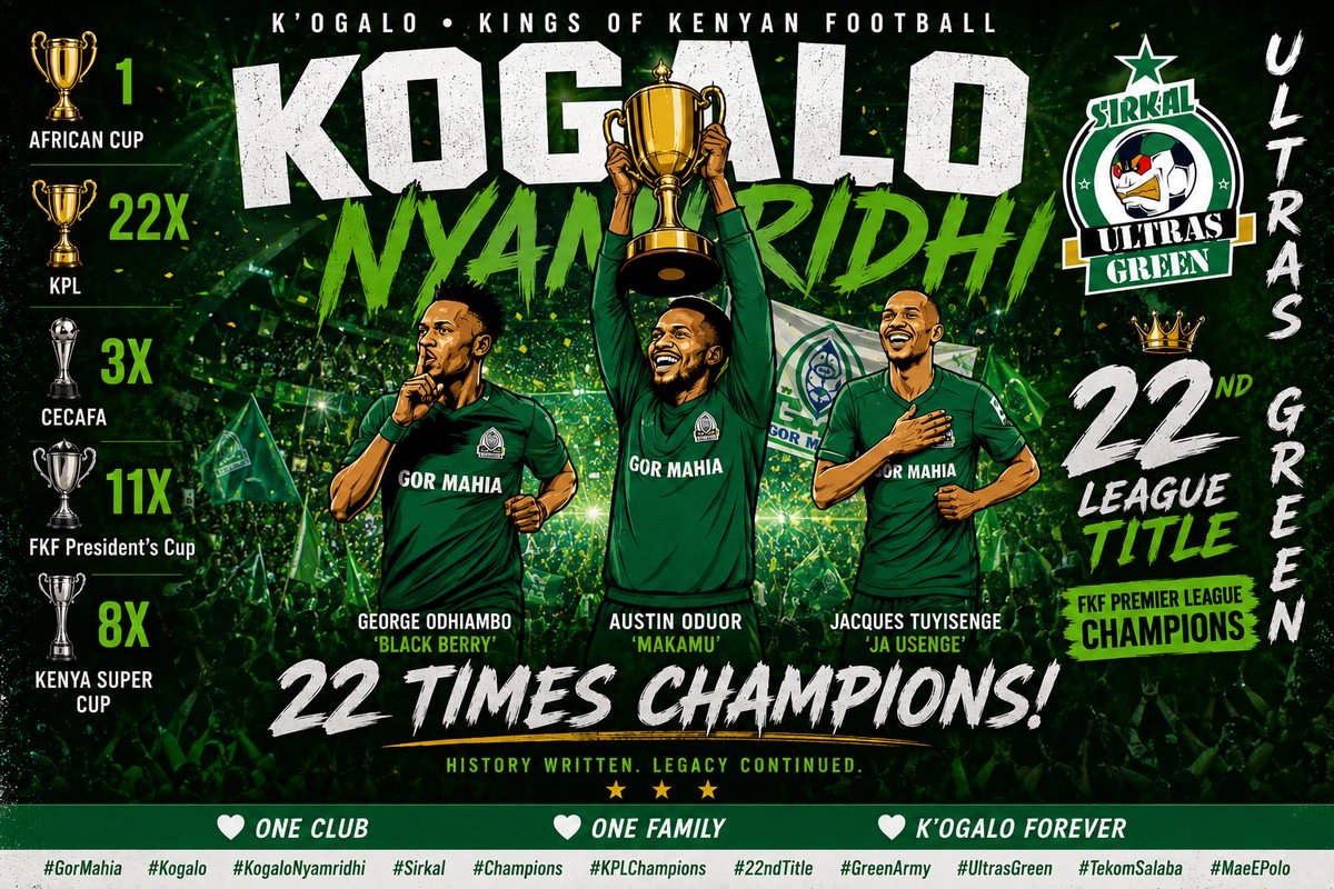 NeelyKiks's tweet photo. We DONE DID IT even without finishing it. 😂😂😂😂😂😂😂😂😂😂.
Dnt play with JUOGI and the EFFORTS, SWEAT, TEARS, JOY and ALL that goes into this TEAM and its FANS. 
K’OGALO NYAMRIDHIIIIIIIIII https://t.co/wyTBS0q1y5