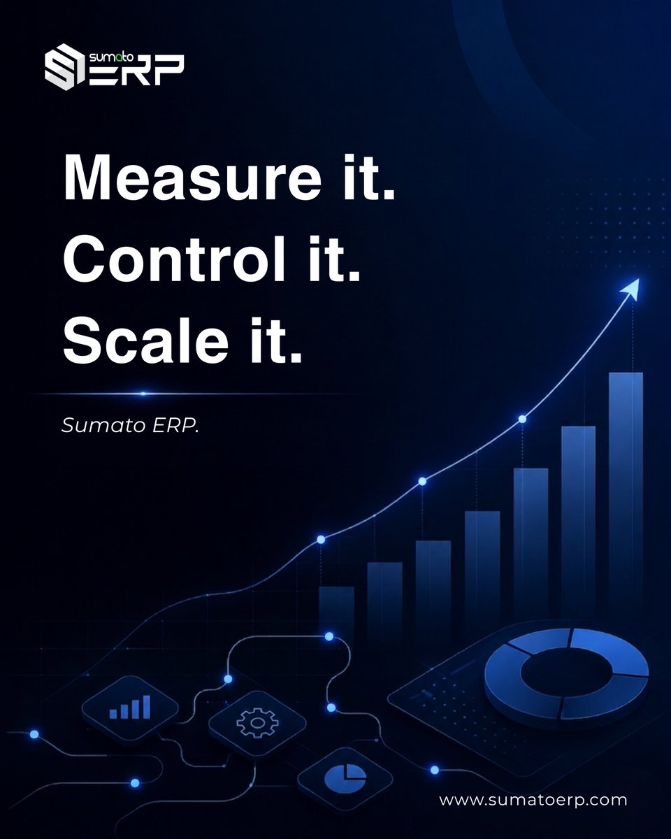 SumatoERP's tweet photo. Gain full operational control with 𝗦𝘂𝗺𝗮𝘁𝗼 𝗘𝗥𝗣. Track performance, streamline processes, and scale confidently.
https://t.co/gvUqxf03HF

#SumatoERP #OperationalExcellence #BusinessScalability #ERPSoftware #DigitalTransformation #BusinessGrowth #SaaS #TechTrends2026 https://t.co/uTXCvggC6c
