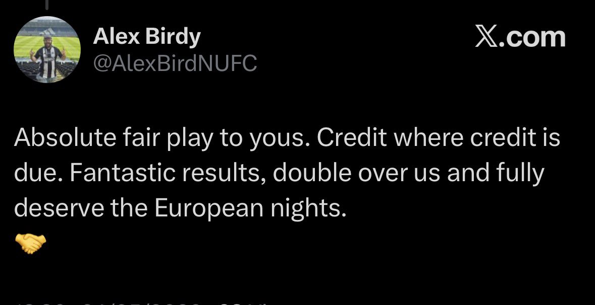 LB NUFC tweet media