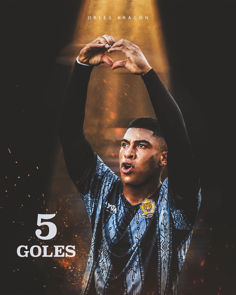 TigresCol's tweet photo. 𝟱 𝗚𝗢𝗟𝗘𝗦 en el certamen de nuestro goleador. 👏🏻⚽️ https://t.co/VpsnsLowwT