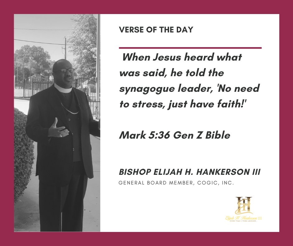 ElijahHankerson's tweet photo. VERSE OF THE DAY: Mark 5:36 Gen Z Bible
_________
(To receive ministry updates, text “Hankerson” to 314-315-9371 or go to https://t.co/06akzmgwbP) #Bible #IveGotWorkToDo #COGIC #TeamCOGIC #RLH #MMEJ #LCIC #RIJ #GNHEJ #AL3 #EveryTimeITurnAround #COGICGeneralBoard #GeneralBoard #Hope #Inspiration #IDOE #COGICIDOE #Motivation #SLMCC #GeneralBoardMember #ChurchOfGodInChrist #TeamHankerson