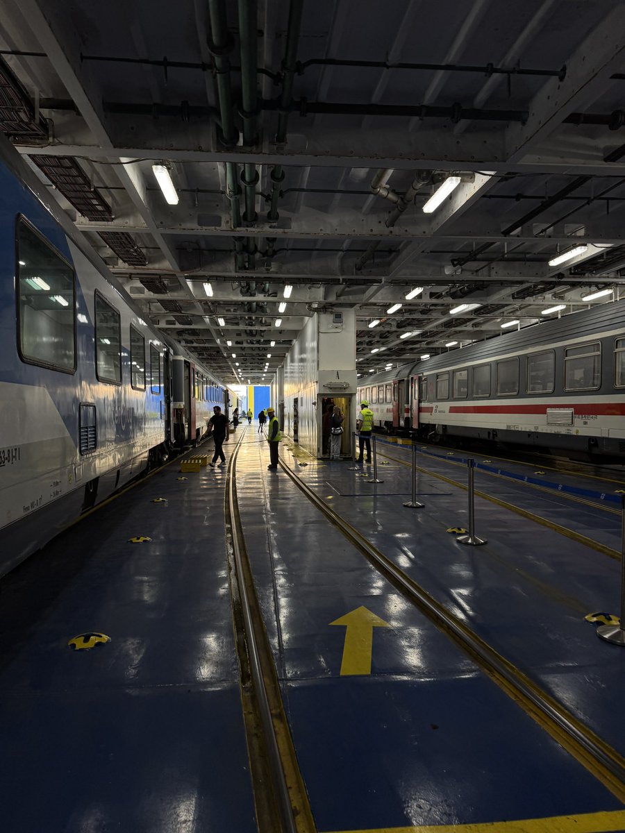 chrisgaarder's tweet photo. Train ferry across the Strait of Messina https://t.co/rDx2cd1oNz