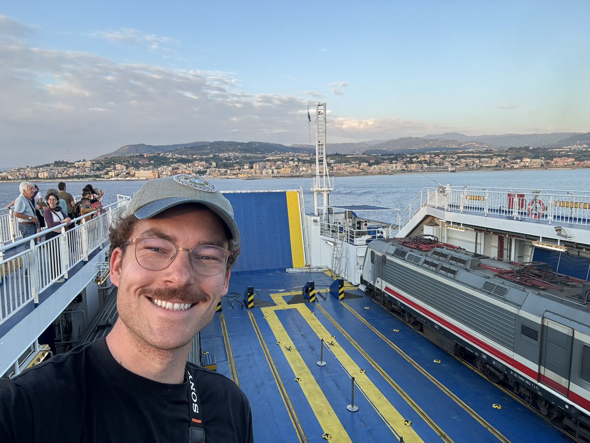 chrisgaarder's tweet photo. Train ferry across the Strait of Messina https://t.co/rDx2cd1oNz