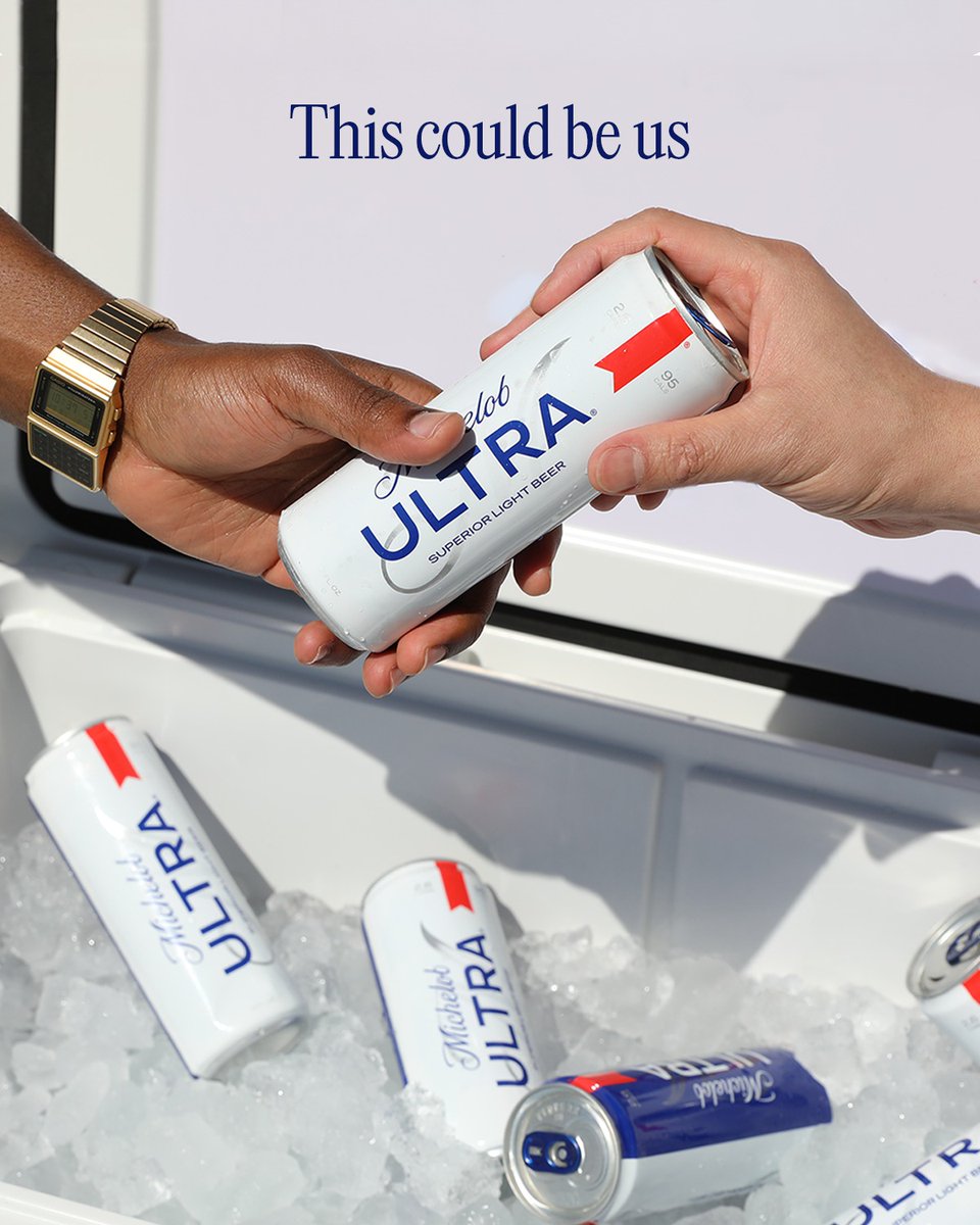 MichelobULTRA's tweet photo. Send this to the person bringing the ULTRAs. https://t.co/Ejy6edFF3a