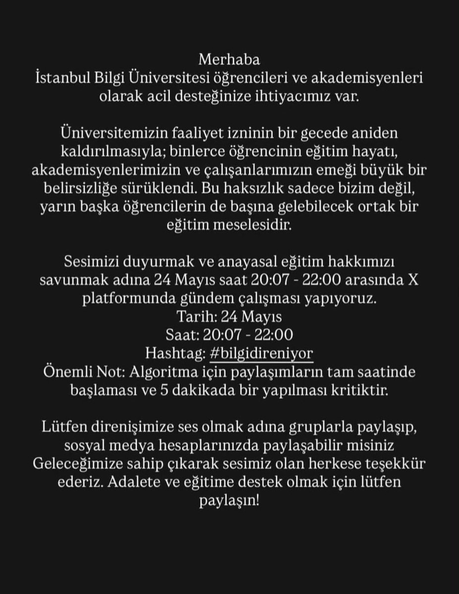 iksanperzys's tweet photo. #bilgidireniyor destekk https://t.co/Dm33TOx443