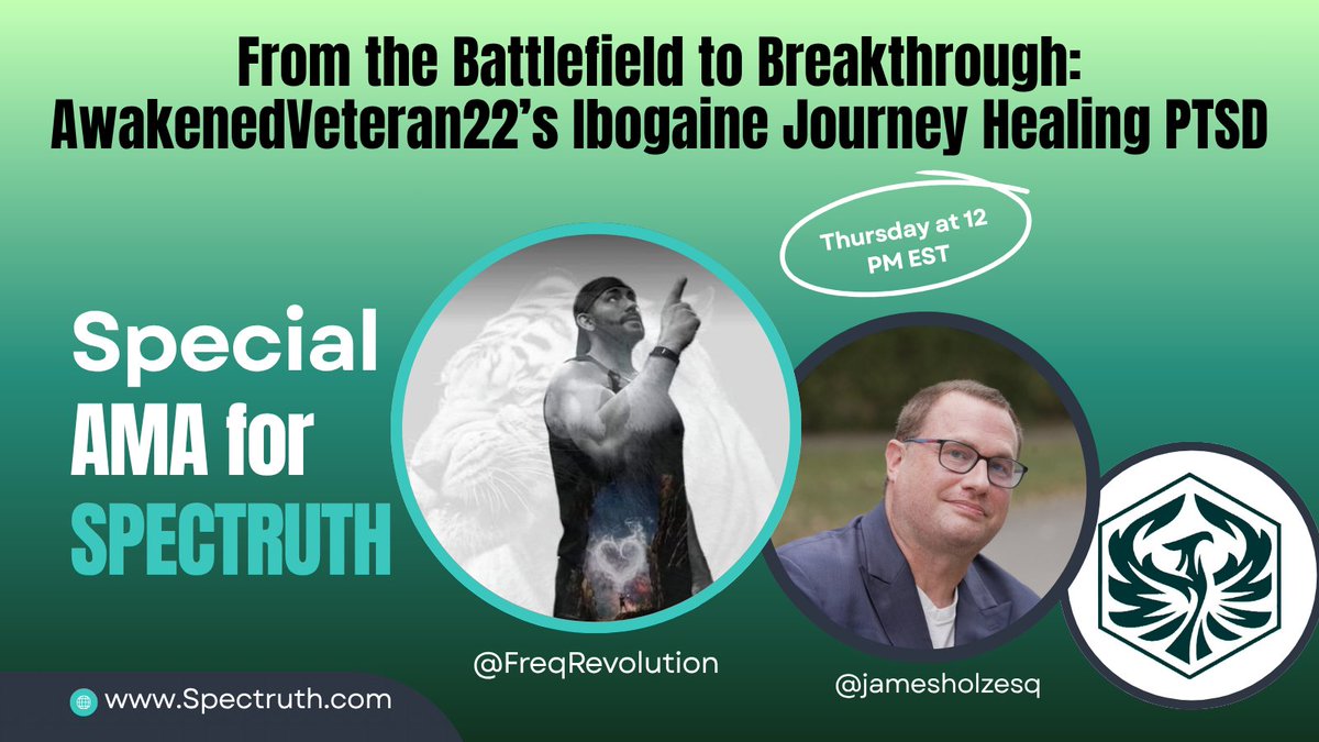 Spectruth (AI + Ibogaine = PTSD Relief) tweet media