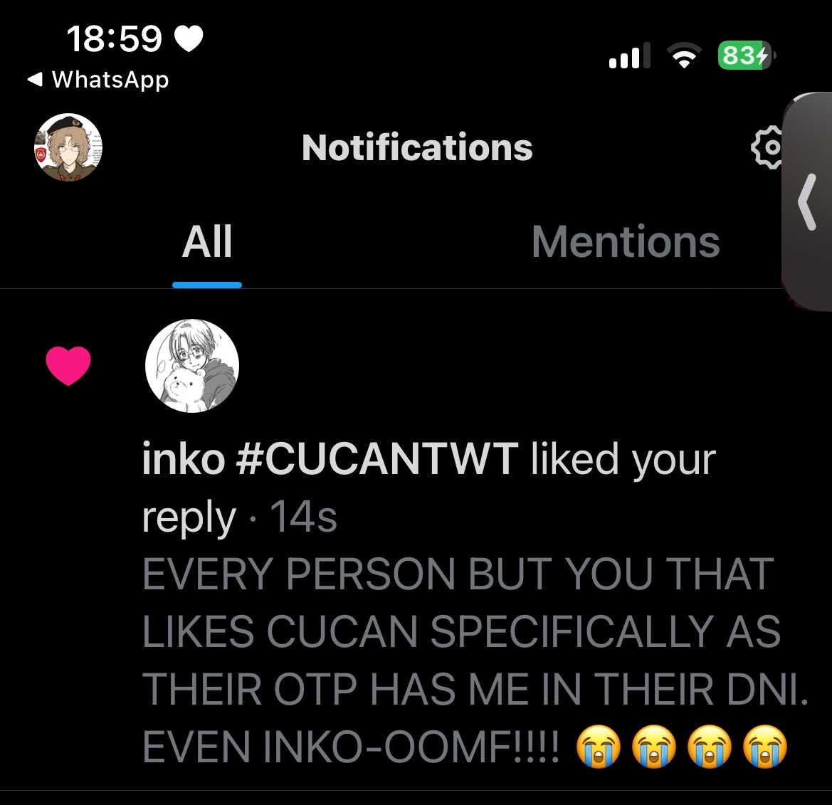 🥞♡ Matt (╥﹏╥) #cucantwt tweet media