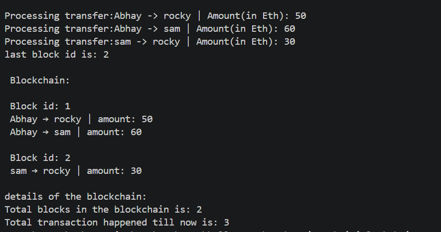 Built a mini blockchain system in Rust🦀: - Implemented validation, safe ...