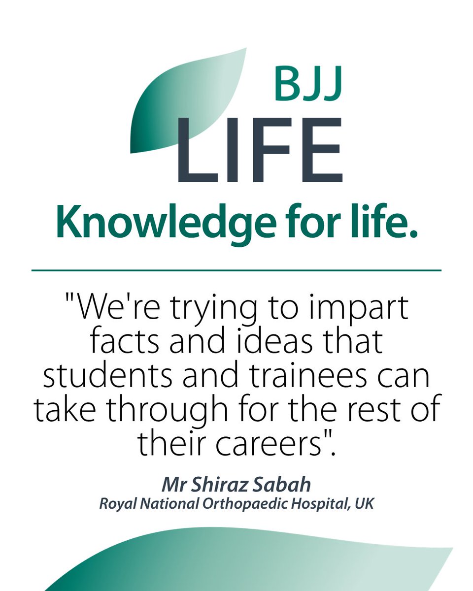 BoneJointJ's tweet photo. 🧠 Revise for your exams now | 🗺️ Gain knowledge for life

BJJ LIFE is more than a revision tool; it's been designed to test your thinking beyond basic facts, and impart clinically relevant knowledge that will stay with you for life.

#FRCS #CPD #Ortho

https://t.co/OGOxgan2B7 https://t.co/x3F0R0oZx5