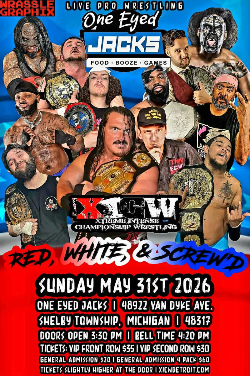 realXICWDetroit's tweet photo. Seven Days Away! May 31st!

Get your tickets to our return to One Eyed Jacks now!

https://t.co/osEmgYANH4 https://t.co/6G5FCfSApA