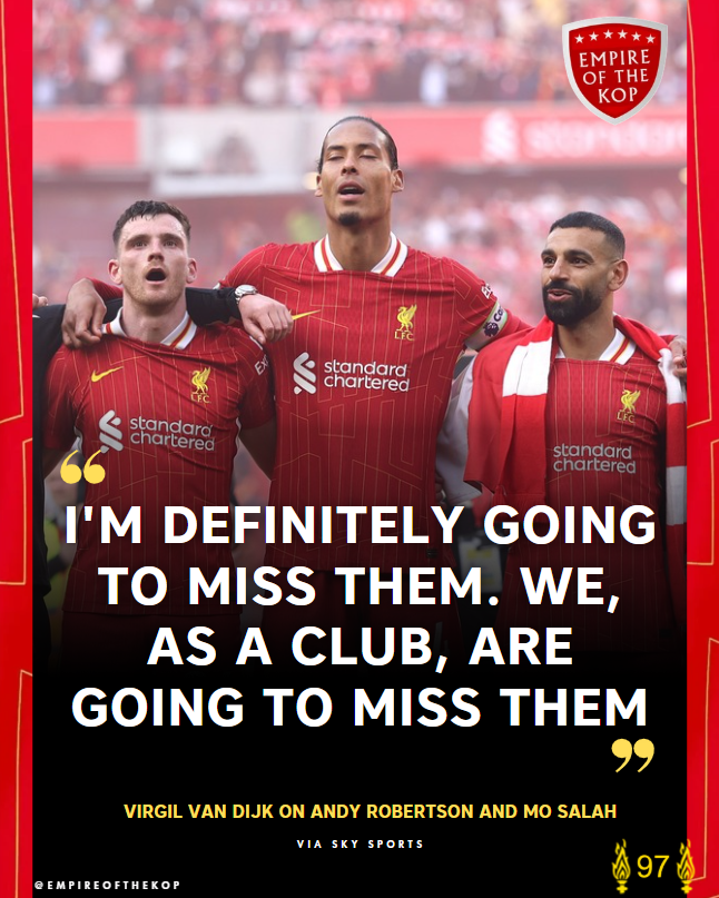 empireofthekop's tweet photo. Every single Liverpool supporter will miss them.

Two of the all-time greats given due recognition by another all-time great #LFC https://t.co/9gXNVMu2IT