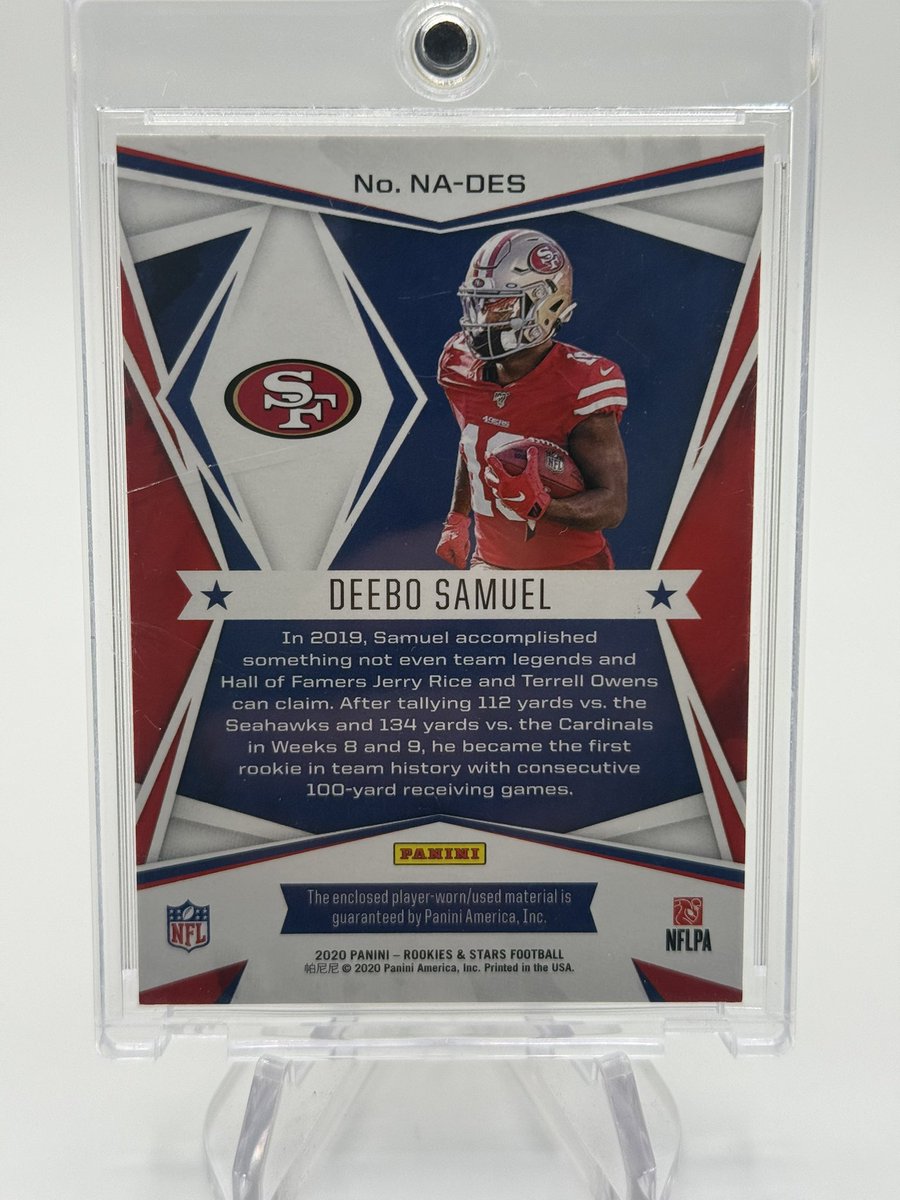 WC_Collective_'s tweet photo. Any Deebo collectors out there? 1/1 laundry patch! $125 shipped! Any RT’s appreciated!#thehobby https://t.co/Mdh4W3eh6c