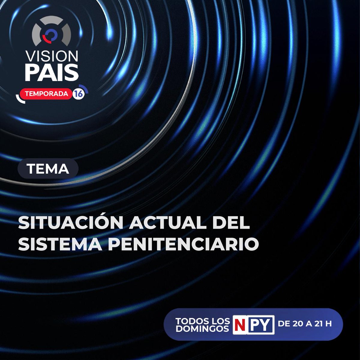 Vision_Pais_py's tweet photo. Esta noche te esperamos a las 20:00 hrs por las pantallas de @npyoficial.
¡La cita esta hecha! https://t.co/MvRIuVisMb