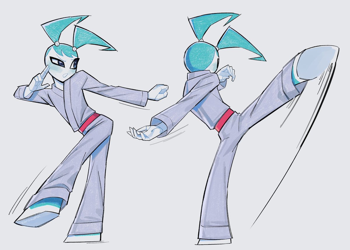 _kimakuma's tweet photo. jenny practicing her kicks #mlaatr https://t.co/qPqG8RRFZY