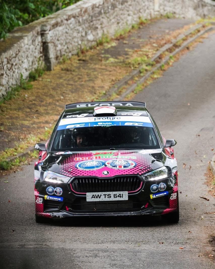 MaxFreemanRally's tweet photo. Jim Clark Rally this weekend with Sam Touzel. Really pleased to get to grips with the new Skoda Rally2 and come away with 4th overall and 1st Asphalt championship. @BRCrally @AsphaltRallying https://t.co/E3LoX6wgFV