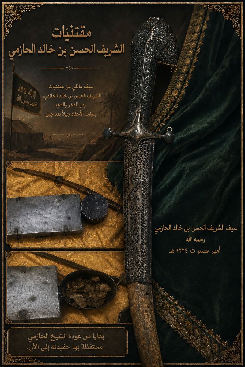 hazmi111's tweet photo. سيف الجد الإمام الشريف الحسن بن خالد الحازمي (أم العظام). 
أمير عسير ت: ١٢٣٤ هـ. https://t.co/CtoMegNysR