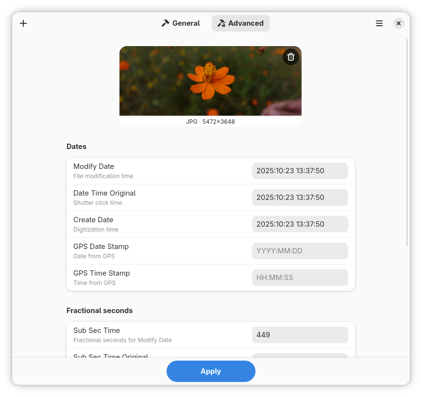 DeimosHall's tweet photo. New Metamorphosis release!
This new update adds two tabs. General for the most common tags and advanced for everything else.
👉 Get it here: https://t.co/Tw8KqnnM96

#rust #linux #gtk https://t.co/7o0FMdqZjL