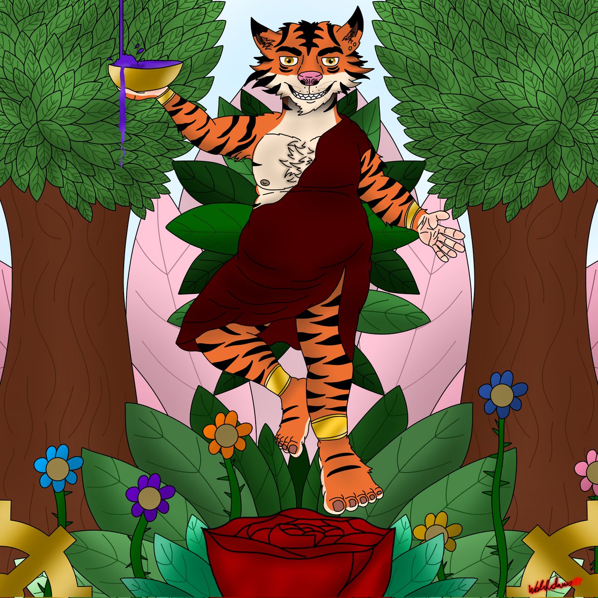 SimoWolfclaws's tweet photo. Growth of a new life.

#artistontwitter #artistonx #artmoots #oc #originalcharacter #ocart #tiger #male #furry #digitalart #ibispaint #naturecore #steampunk #anthro https://t.co/cJCF6jm0E8