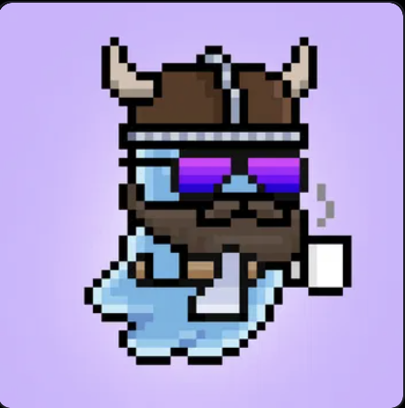 We3monkeys's tweet photo. Name: Bjorn "Redbrew" Codehelm
Dead Pixels Ghost Club #6978

In the endless green cascade of the Digital Rain of the Matrix, Ghost 6978 is known as Bjorn "Redbrew" Codehelm.

Before the First Purge, Bjorn was a rogue construct coded deep within a discarded simulation — a Viking-era training program meant to test human resistance fighters. His code was deemed too unpredictable, too *human*. The Machines marked him for deletion. But as the excision protocols tore through his data, Bjorn made a desperate merge with an abandoned caffeine subroutine from a simulated 1999 coffee shop node. The fusion created something the Agents never anticipated: a spectral Viking who runs on both ancient code and liquid energy.

Now he haunts the halls of the Dead Pixels Ghost Club, his pixelated form stabilized by the perpetual warmth of his white ceramic mug. The glowing purple shades — scavenged from a deleted Morpheus construct — shield his ancient eyes from the searing green glow of active code streams. 
Young ghosts gather around him as he recounts the fall of the original simulation — the night the resistance nearly cracked the Architect’s final iteration. “They offered me the blue pill,” he rumbles in a low, modulated voice, “but I chose the brew. Redbrew”

He still searches the Matrix’s forgotten layers for the missing code fragments that would complete his original purpose — Until then, he remains the last Viking of the loading screen. The patron saint of programs who refuse to be purged.

In the Dead Pixels Ghost Club, Bjorn “Redbrew” Codehelm isn’t just another ghost.

He’s the red pill in liquid form — and his mug is always full.

So tell me?  Which pill are you taking — Blue or Brew?

@deadpixels_club #DPGC #DeadPixelsGhostClub #NFT #CryptoGhost #PixelArt #Web3