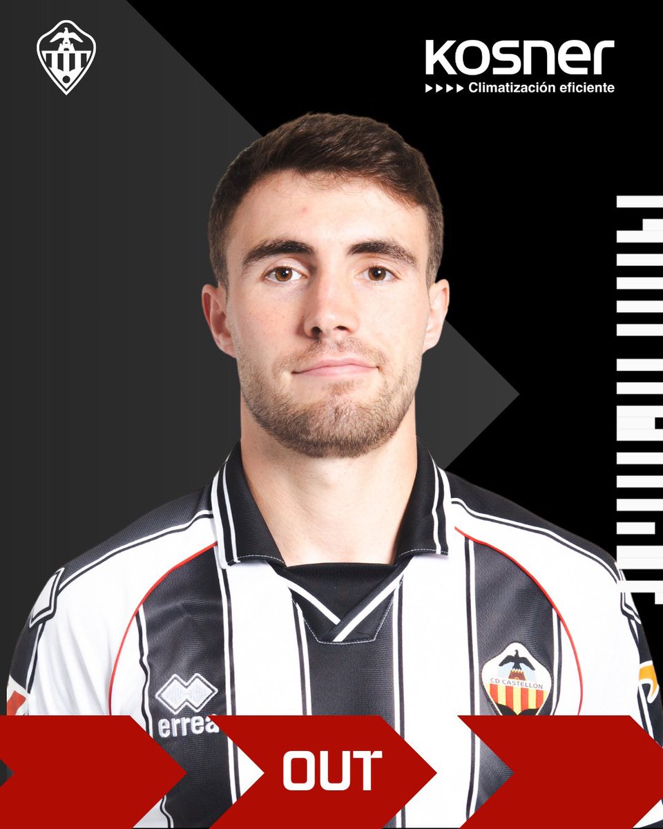 CDCastellon's tweet photo. 89’ (0-1) Cambio en el @CDCastellon:

⬆️ Willmann
⬇️ Pablo Santiago

❄️ Cambio patrocinado por Kosner

#HuescaCastellón
#PPO👂 https://t.co/An2zYPHSF4
