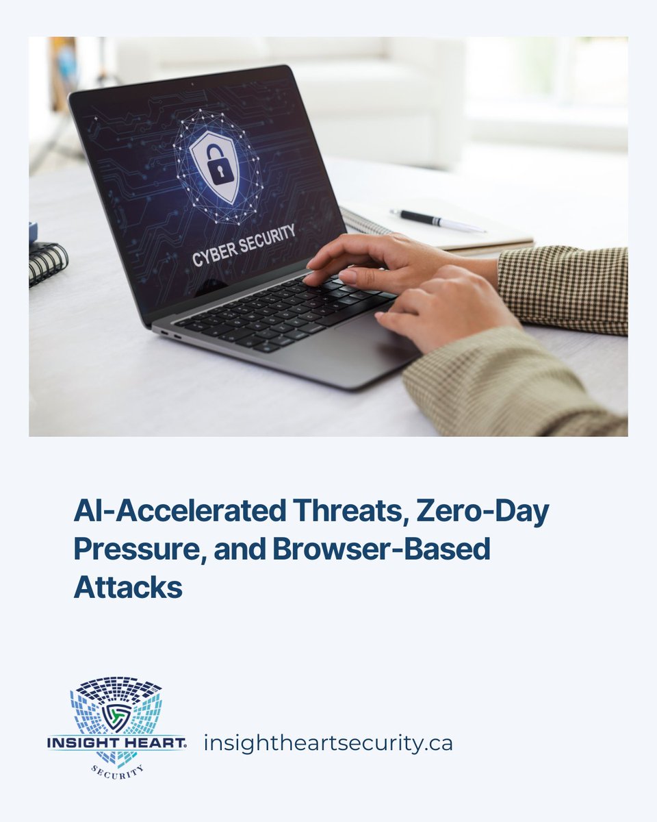InsightheartS's tweet photo. AI-assisted cyberattacks are no longer theoretical. This week saw rising browser-based attacks, SaaS abuse, malicious AI repos, and rapid exploit weaponization following new disclosures. Defenders are losing reaction time fast. #CyberSecurity #InfoSec #ZeroDay #ThreatIntel #AI https://t.co/vRHeq3jwIT
