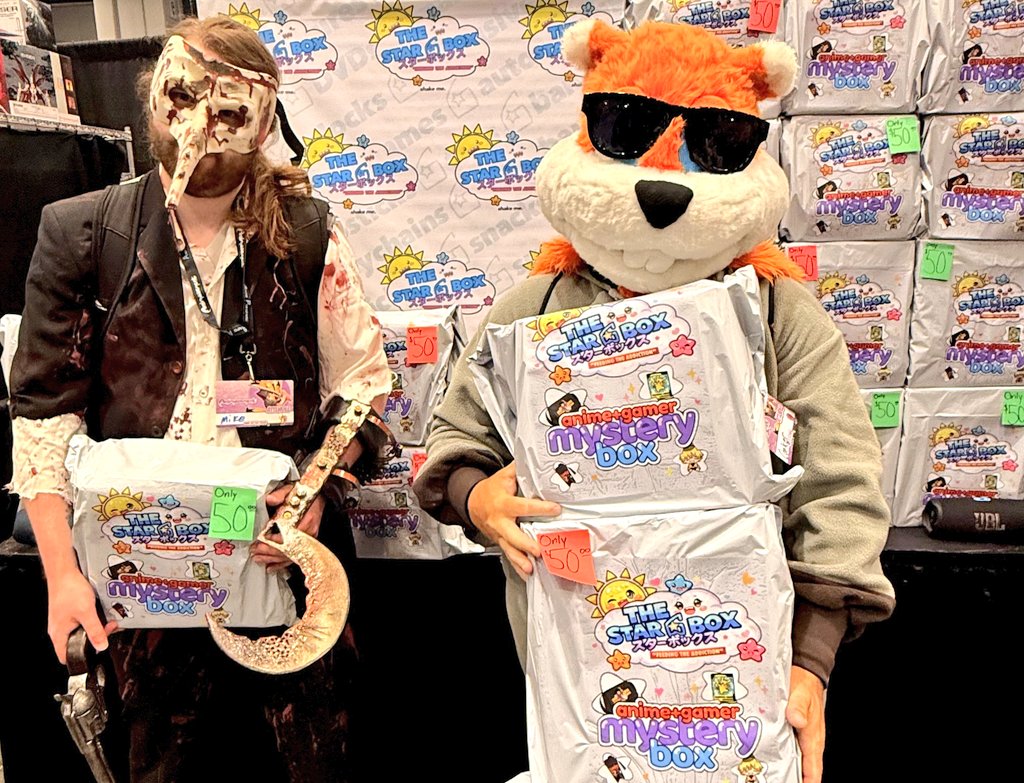 STARBOXONLINE's tweet photo. @animazement 2026 is almost over for us. It's always great to see old friends here. #thestarbox #starbox #anime #Animazement #momocon https://t.co/UcY7owZASC