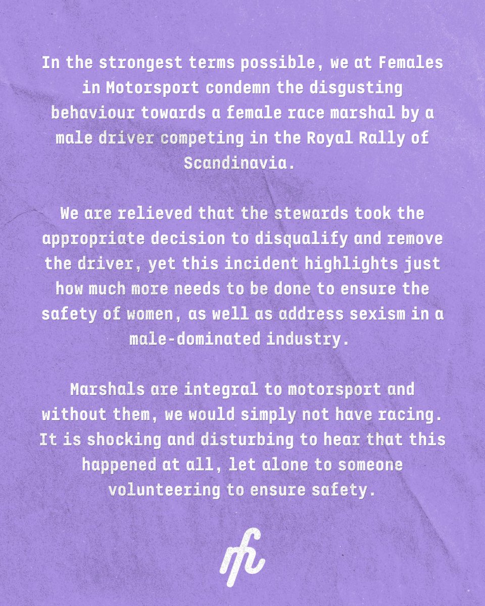 Females in Motorsport tweet media