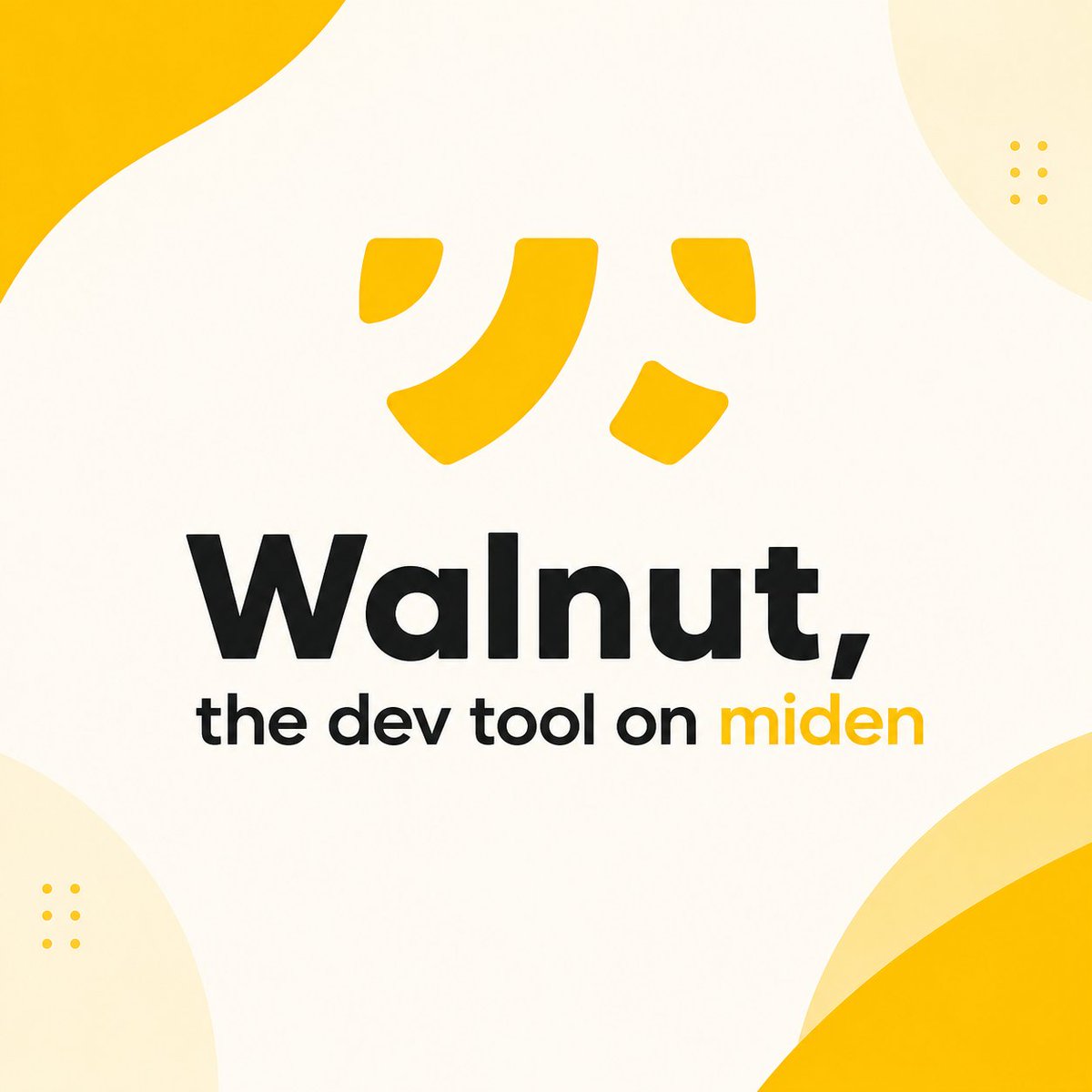Iamyungpledge's tweet photo. As an upcoming developer, I decided to explore Miden again today, and I found something interesting, @Walnut_dev.

If you’ve been following @0xMiden closely, then you’ve probably seen @walnut_dev around a lot.

They’re one of the teams helping improve the developer experience on Miden.

Quick breakdown 🧵

@walnut_dev is a blockchain developer infrastructure team focused on:
• debugging
• testing
• transaction simulation
• smart contract tooling

Their goal is simple:
Make blockchain development easier and more efficient.

They build tools for ecosystems like:
• Miden
• Starknet
• Arbitrum
• EVM chains

But their work on Miden has been especially important.

One of their biggest contributions is the Miden Playground.

This is a web-based environment where developers can:
• test the Miden VM
• build Rust smart contracts
• create accounts
• submit transactions
• learn through tutorials

It basically gives builders a hands-on way to explore Miden.

Walnut also built the Miden Debugger.

This tool helps developers:
• inspect transactions step-by-step
• track variables
• understand errors better
• debug Rust smart contracts easily

They also introduced contract verification infrastructure on Miden.

This allows developers to verify that deployed contracts actually match their source code.

The system is connected to MidenScan and also includes a CLI tool called "miden-verify".

Another major contribution is midenup.

Think of it like a Foundry-style toolkit for Miden developers.

It helps with:
• project setup
• local testing
• smart contract development
• running local nodes

Walnut is also working on:
• deployment infrastructure
• debugger upgrades
• testing improvements
• typed outputs
• better developer tooling overall

Beyond Miden, they also contribute to:
• Starknet tooling
• Arbitrum Stylus debugger
• Solidity debugging infrastructure
• Cairo playground tools

One of their newest projects is SolDB.

An open-source Solidity debugging system designed to improve transaction tracing and source-level debugging across the Ethereum ecosystem.

Walnut focuses heavily on open-source development and collaborates with teams across the Ethereum ecosystem.

If you’re interested in Miden development or blockchain tooling in general, @walnut_dev is definitely worth following.