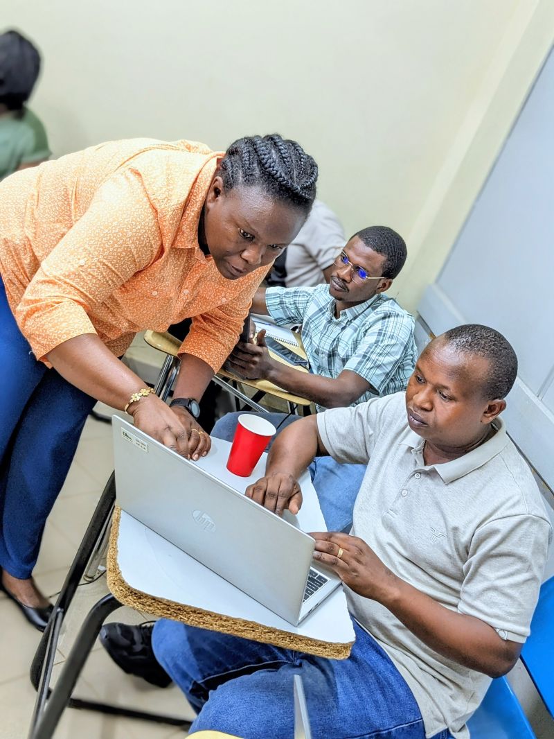 dataplusco's tweet photo. Today, we focused on practical data collection and analysis. Our lead trainer, Dr. Janvier Mwitirehe, wrapped up the core MEL concepts with final clarifications and discussions, while our CEO, Karara Benon, guided trainees through the design of questionnaires using KoboToolbox. https://t.co/avB97x7thb