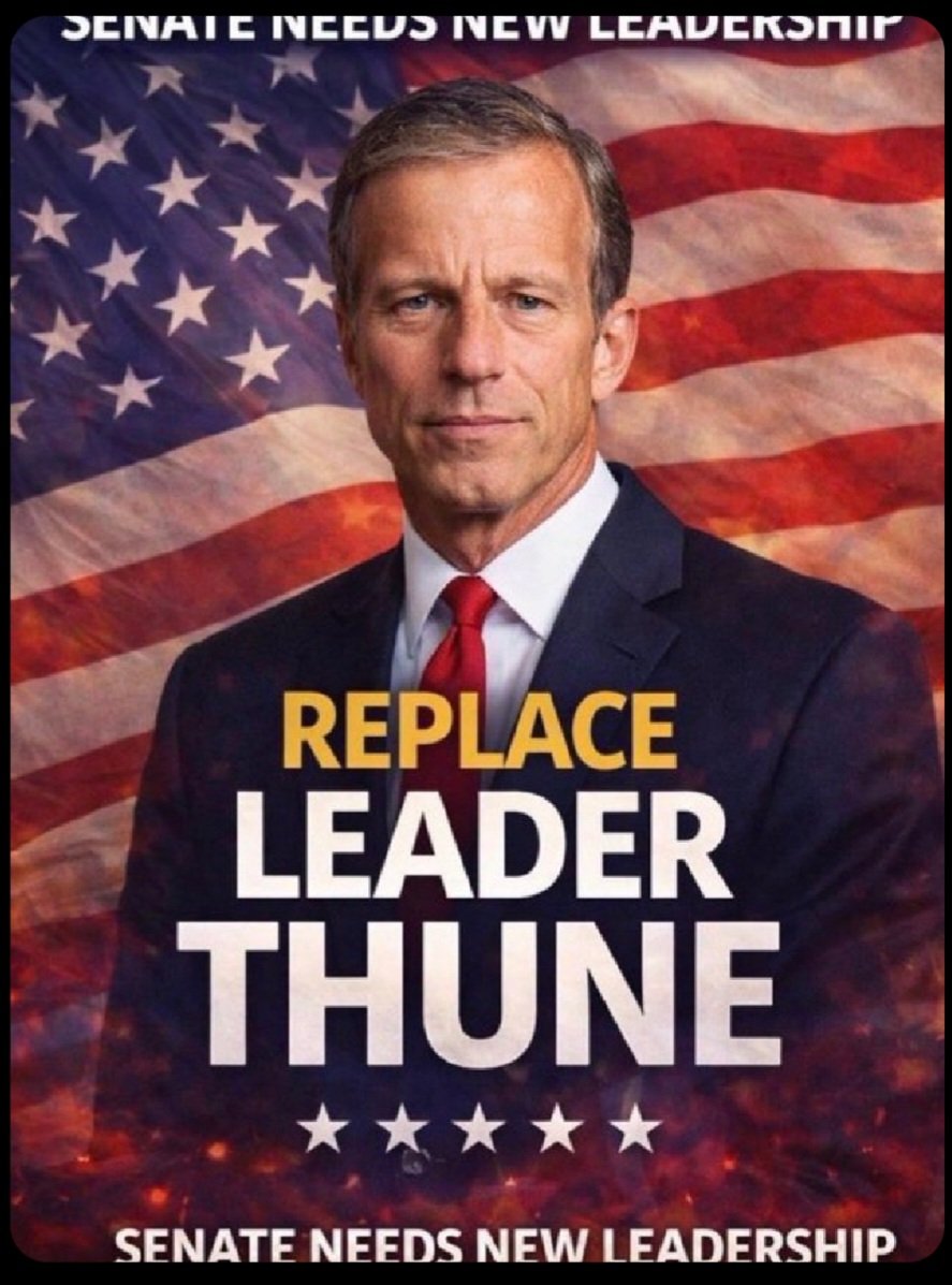Joe_McM's tweet photo. @LeaderJohnThune 
Sir, I am a REPUBLICAN, HAVE BEEN SINCE I WAS 15 YEARS OLD, AND I NOW CALL YOU TO PASS THE "SAVE AMERICA ACT" IN THE SENATE...OR STEP DOWN...NOW!
IT'S  PAST TIME TO PLAY HARD BALL WITH THE D's THE WAY THEY'VE BEEN WITH US!
NOW SIR...B4 ITS TOO LATE 4 YOU!
🇺🇲 ! https://t.co/LaKTVLQ4i6