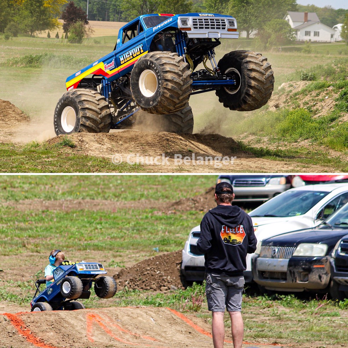 NowHeresYou's tweet photo. Boys and their toys. International Monster Truck Hall of Fame and Museum in Butler, Indiana 5/16/26. #monstertruck #powerwheels #internationalmonstertruckhalloffame #bigfoot #boysandtheirtoys https://t.co/o7ofb4oEHJ