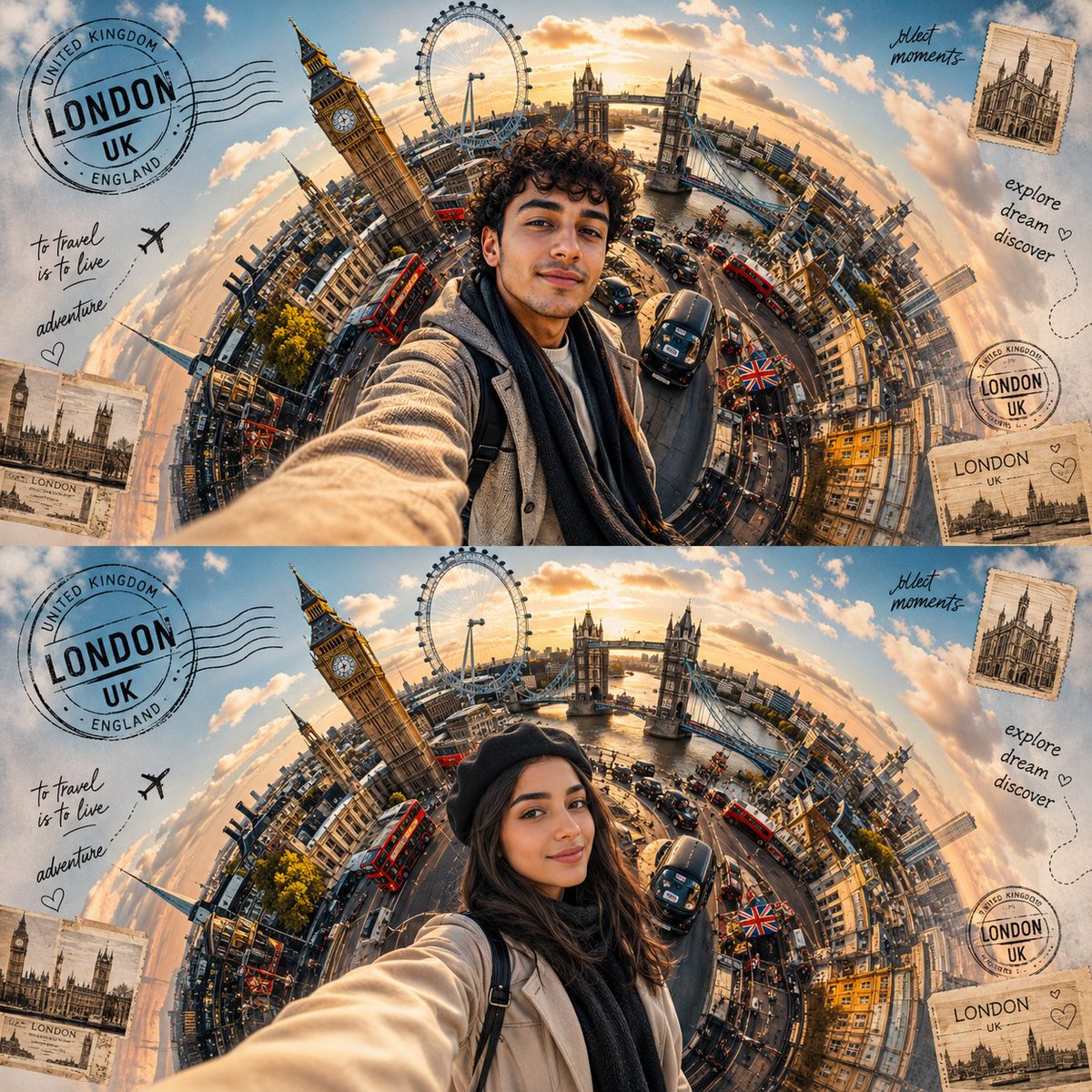 AmyGrovixStudio's tweet photo. يلا لندن 🌍
Let’s travel the world together ✈️
Starting with the magic of London streets 🇬🇧✨
#London #Travel #AIArt #DigitalArt #TinyPlanet #LondonUK #Creative #3DArt #TravelPhotography #ExploreNow https://t.co/o5le5ND4HE