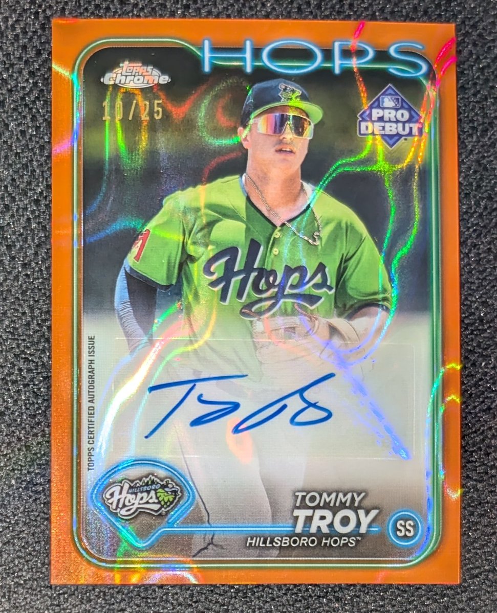 CardsThings's tweet photo. A couple prospect callup cards available!

Pedro Ramirez 1st Bowman chrome auto /100 $160
Tommy Troy pro debut /25 $70 https://t.co/Q8X2vsyegS