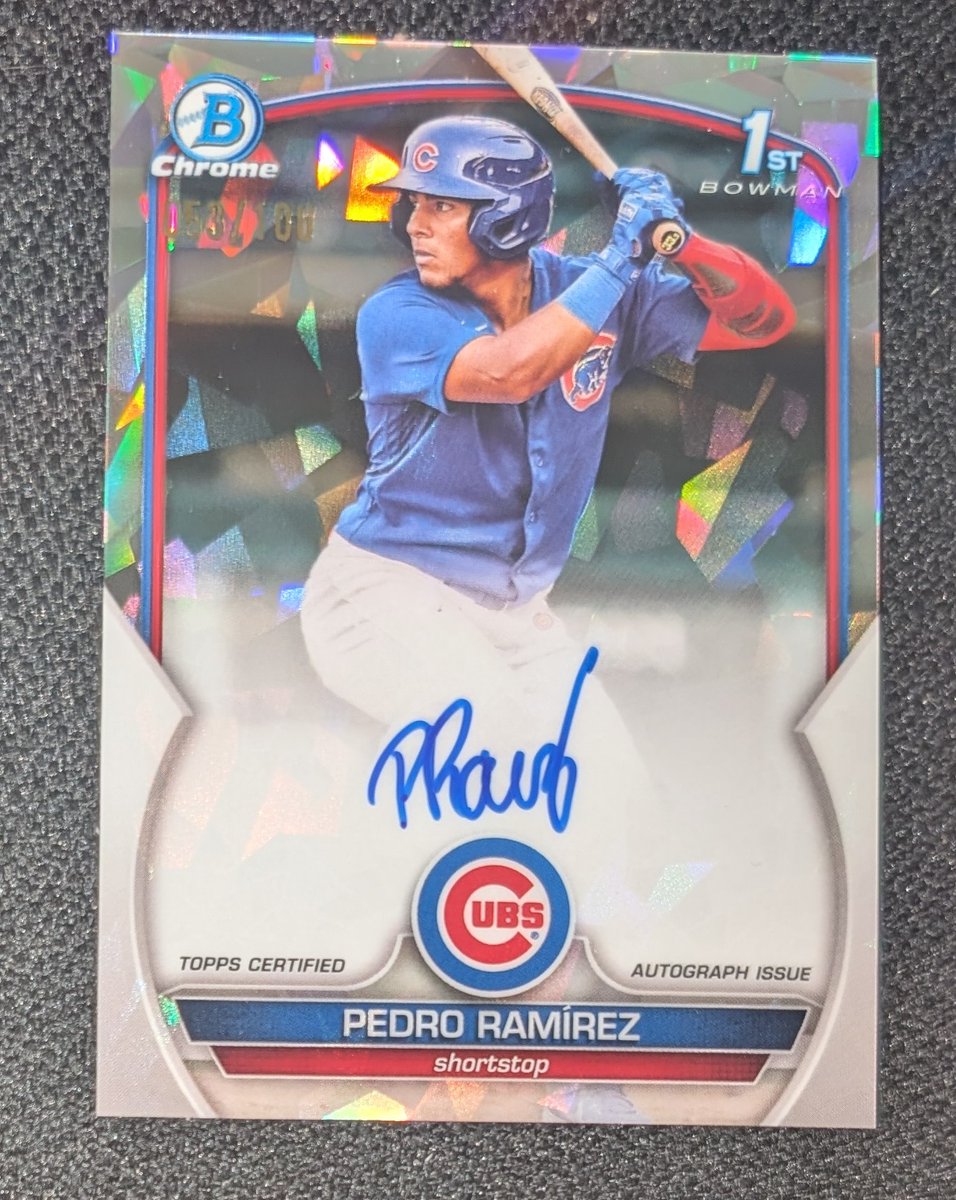 CardsThings's tweet photo. A couple prospect callup cards available!

Pedro Ramirez 1st Bowman chrome auto /100 $160
Tommy Troy pro debut /25 $70 https://t.co/Q8X2vsyegS