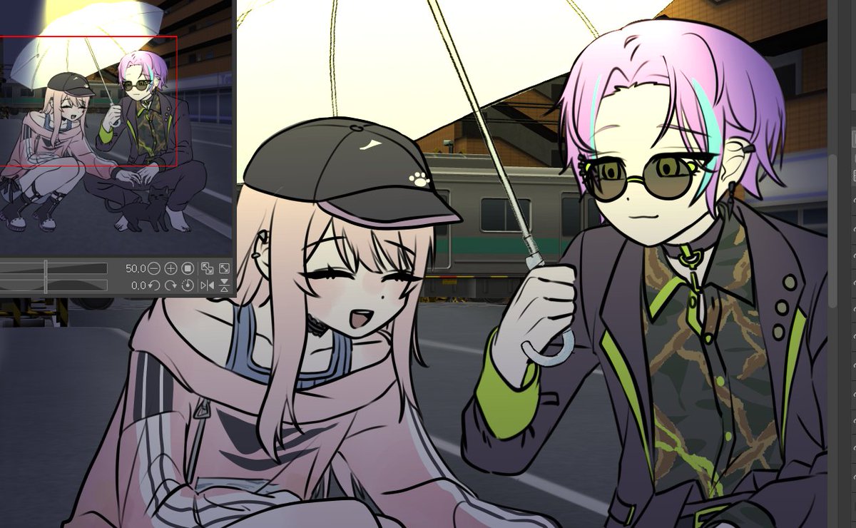 sinj87992's tweet photo. 비오는날 wip https://t.co/4y6BIirfrl