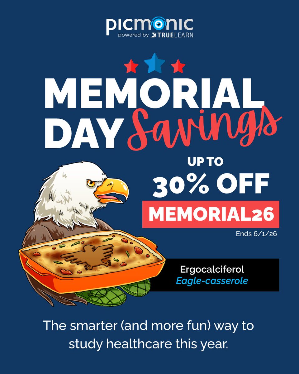 picmonic's tweet photo. We're celebrating Memorial Day with savings on the smarter way to study!

Between now and June 1st, save up to 30% on Picmonic subscriptions. 

Use code: MEMORIAL26

https://t.co/d2I1VxOwCQ https://t.co/qVILWtNcdL