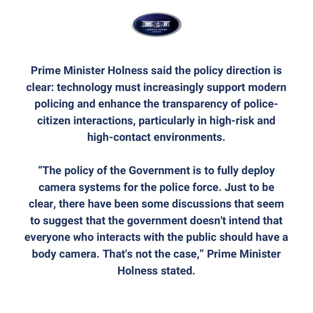 Andrew Holness tweet media
