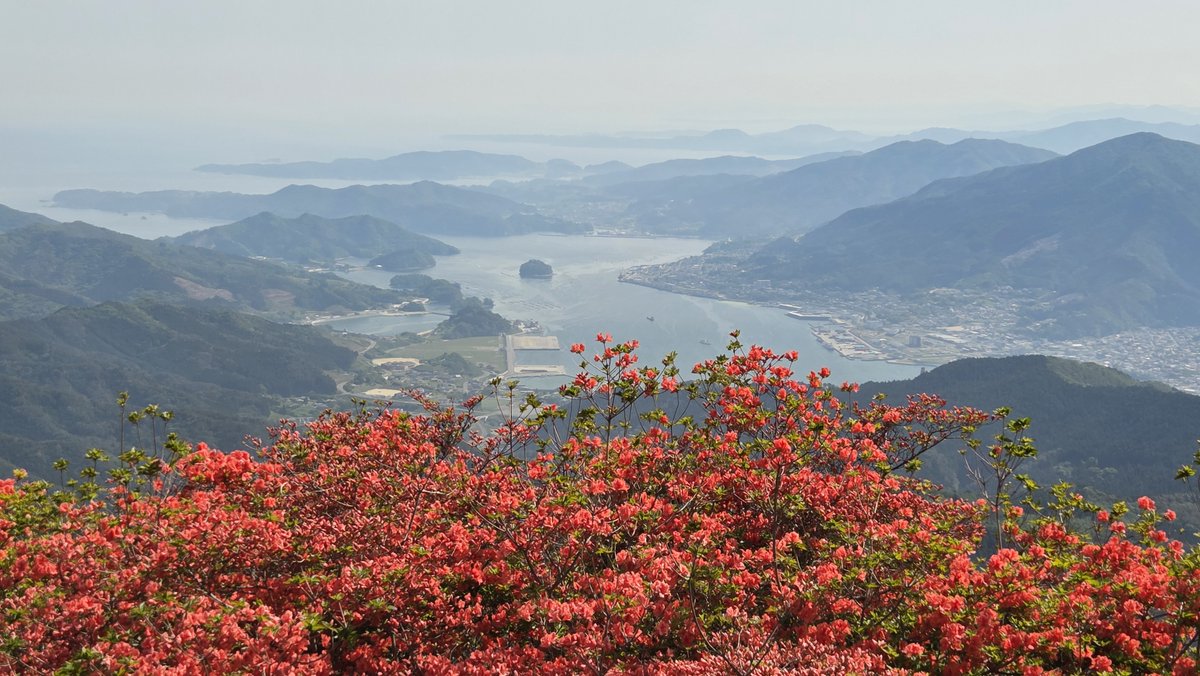 IwateILC's tweet photo. SPRING IS HERE IN OFUNATO! Mt. Imade and Mt. Goyou are full of life and color! Azaleas of many kinds are blooming everywhere and lots of people have begun hiking up the mountains to enjoy the scenery and journey to the top! Come enjoy a beautiful hike and let nature meet the eye! https://t.co/ktubvC8EPP