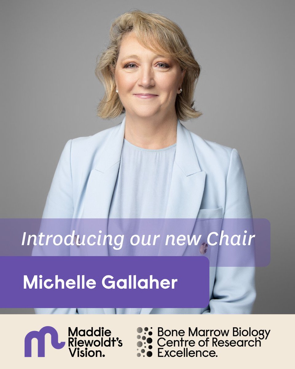 MaddiesVision's tweet photo. We are thrilled to announce the appointment of Michelle Gallaher as Chair of the Maddie Riewoldt’s Vision Board. We are truly honoured to have Michelle leading our Board and guiding our next chapter.💜

Visit our website to view Michelle’s full bio: https://t.co/Hv2626GS0x https://t.co/WLNnfxYAqs